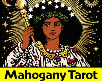 ZAMÓW W PRZEDSPRZEDAŻY – Tarot Mahogany | Czarna talia Tarota | Karty Tarota dla początkujących | Czarne karty Oracle | Talia kart Tarota – wysyłka w listopadzie 2026 r.