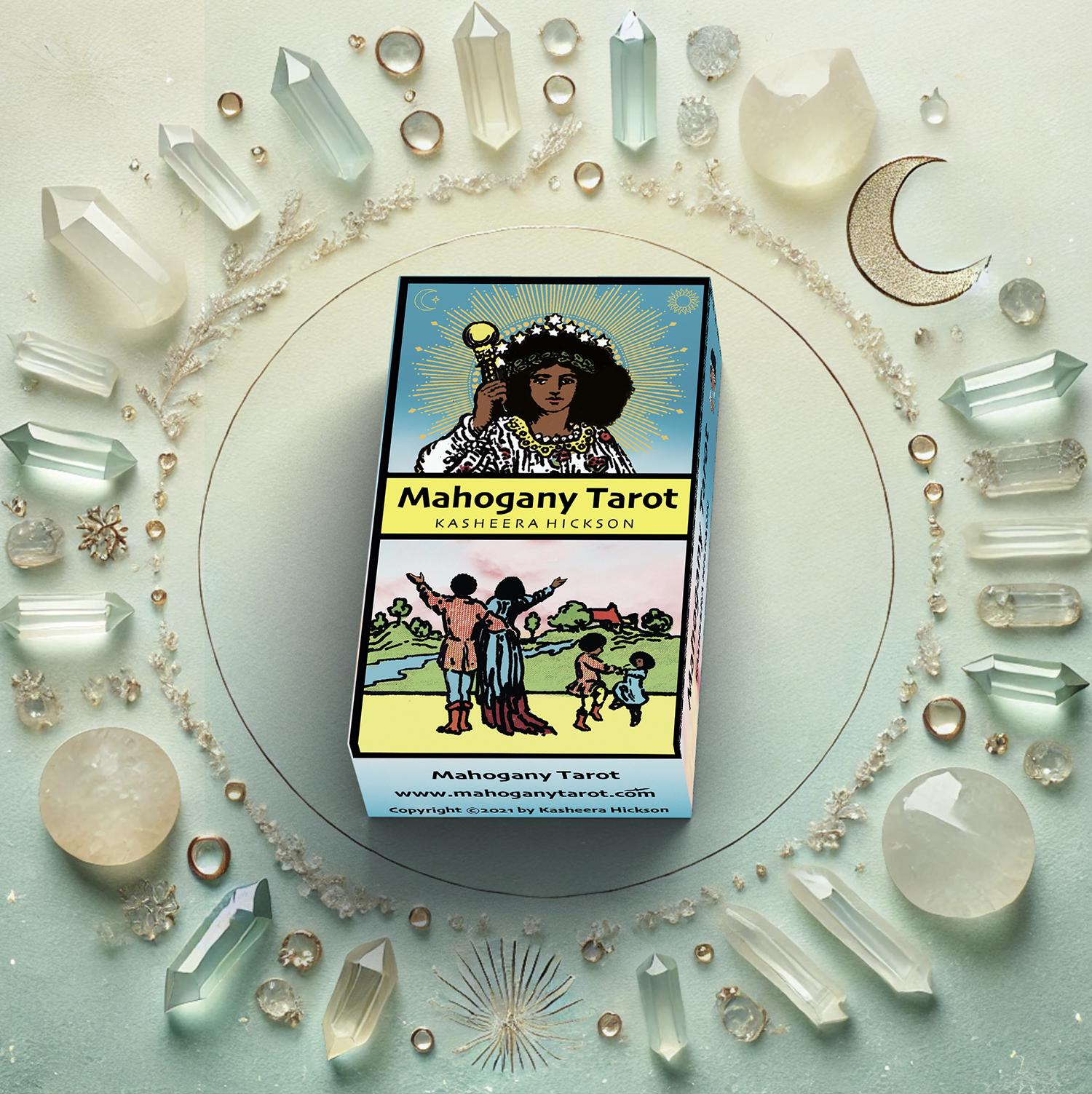 Mahogany Tarot Deck, Tarot Deck With Guidebook, 78 Tarot
