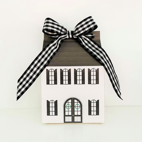 Farmhouse Printable Gift Box Paper House housewarming Home Realtor Gift