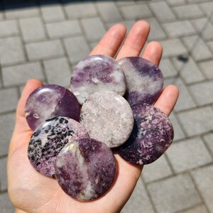 Lepidolite Palm Stones