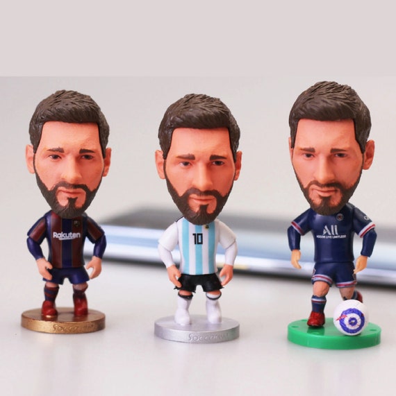 Messi Figurine, 2.5 Lionel Messi Doll, Lionel Messi Figurine, Messi Doll  Desk, FC Barcelona, Argentina Champions, World Cup Figurine, PSG 