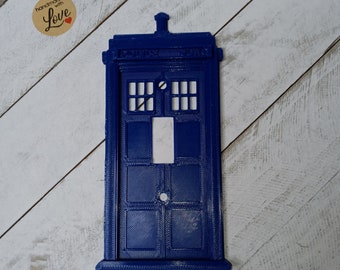 Dr Who Tardis light switch cover