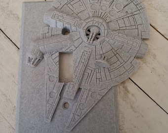 Millennium Falcon light switch plate cover