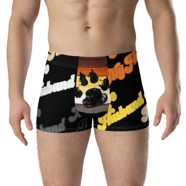 I Love My Husband Bear Boxer Briefs - Gay Bear Gift | Gift For Boyfriend | Gift For Friend | Gay Underwear | Gay Fashion | Gay Man Underwear