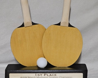 Table Tennis Trophy (Actual Scale Rackets)