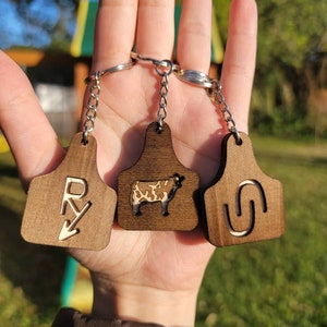 Personalized Cattle Brand Keychain
