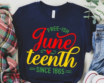 Juneteenth SVG PNG DXF, Black History Svg, Juneteenth 1865 Svg, Juneteenth Shirt Svg, Black History Png, Free-ish Svg, June 19 Svg, 1865 Svg