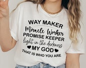 Waymaker SVG: Christian Cross, Miracle Worker (Digital Download)