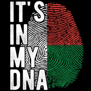 Madagascar Flag Fingerprint PNG: It&#39;s in my DNA (Digital Download)