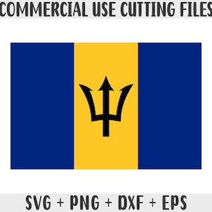Barbados Flagge SVG Originalfarben, Barbados Flagge Png, kommerzielle Nutzung für Print on Demand, Schnittdateien für Cricut, Schnittdateien für Silhouette svg