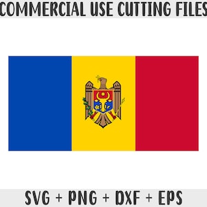 Moldau Flagge SVG Originalfarben, Moldau Flagge Png, kommerzielle Nutzung für Print on Demand, Schnittdateien für Cricut, Schnittdateien für Silhouette SVG