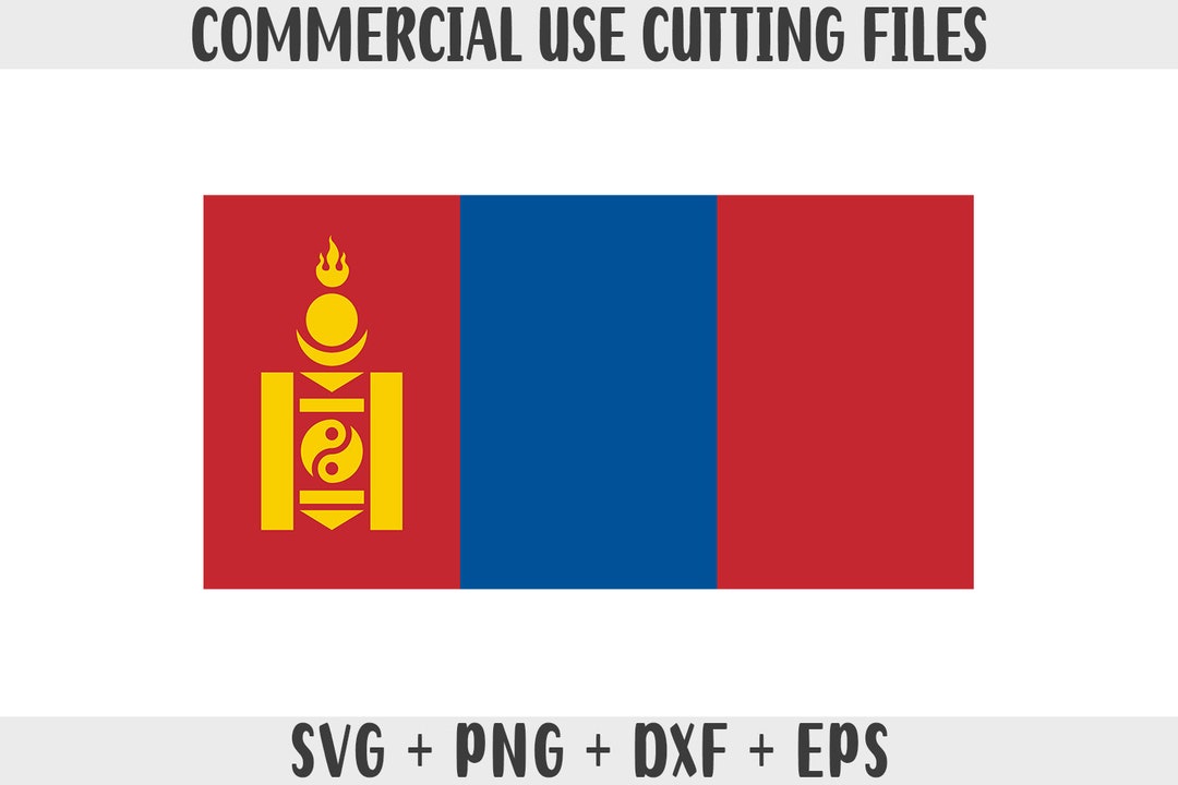 Mongolia Flag SVG Original Colors, Mongolia Flag Png, Commercial Use ...