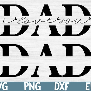 Papa svg, Vater svg, Vatertag svg, Papa geteilte Name Rahmen svg, Papa png, Papa geschnitten Datei, Papa Umriss, Papa dxf, Cricut Silhouette svg Schnittdatei
