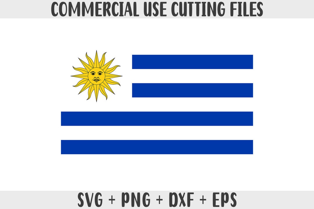 Uruguay Flag SVG Original Colors, Uruguay Flag Png, Commercial Use for ...