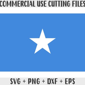 Somalia Flag SVG: Original Colors, Print-on-Demand Cut Files
