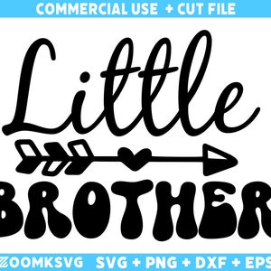 Little Brother SVG: Baby Shower Cut File (Digital Download)