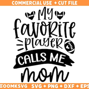 Football Mom SVG: Funny Game Day Cricut Cut File (Digital Download)