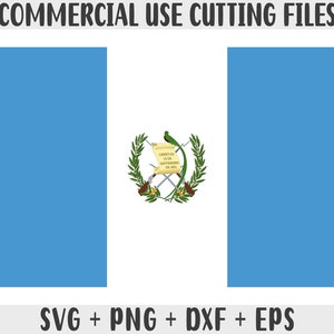 Guatemala Flagge SVG Originalfarben, Guatemala Flagge Png, kommerzielle Nutzung für Print on Demand, Schnittdateien für Cricut, Schnittdateien für Silhouette