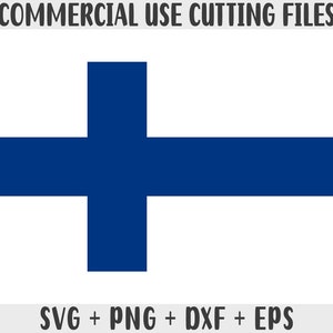 Finnland Flagge SVG Originalfarben, Finnland Flagge Png, kommerzielle Nutzung für Print on Demand, Schnittdateien für Cricut, Schnittdateien für Silhouette SVG