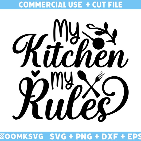 Kitchen Sign Svg - Etsy