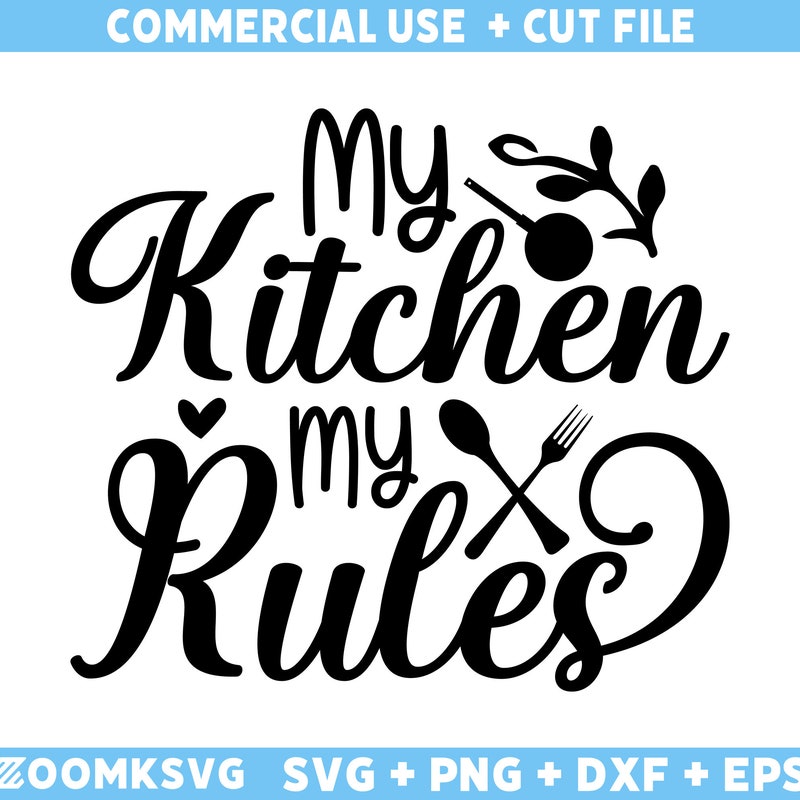 Kitchen Rules Svg - Etsy