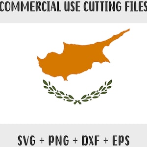 Cyprus Flag SVG: Original Colors, Cut Files (Digital Download)