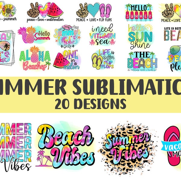 Summer sublimation bundle PNG, Beach png bundle, Summer png bundle, Huge sublimation bundle, Huge PNG files for sublimation for shirts PNG