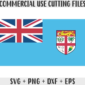 Fidschi Flagge SVG Originalfarben, Fidschi Flagge Png, kommerzielle Nutzung für Print on Demand, Schnittdateien für Cricut, Schnittdateien für Silhouette