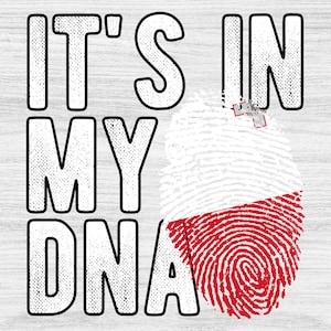 It&#39;s in my DNA Malta Flag Fingerprint PNG Sublimation design download for shirts, Mugs, Print-on-demand PNG, Digital download
