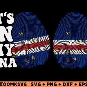 Cape Verde Flag Fingerprint SVG Bundle: Clipart (Digital Download)