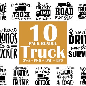 Trucker SVG Bundle: Funny Car Designs for Cricut (Digital Download)