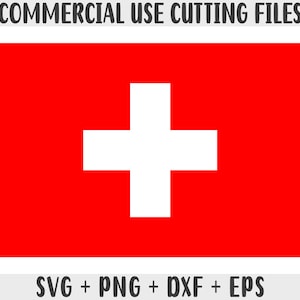 Schweiz Flagge SVG Originalfarben, Schweiz Flagge Png, kommerzielle Nutzung für Print on Demand Schnittdateien für Cricut Cut Dateien für Silhouette