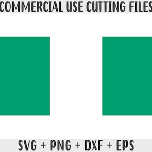 Nigeria Flag SVG: Original Colors, Print-on-Demand (Digital Download)