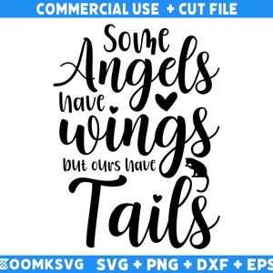 Memorial SVG, Alguns anjos têm asas, mas os nossos têm caudas Svg, Citação Memorial Svg, Cardeal Svg, Memória Amorosa Svg, Céu Svg, Cristão Svg