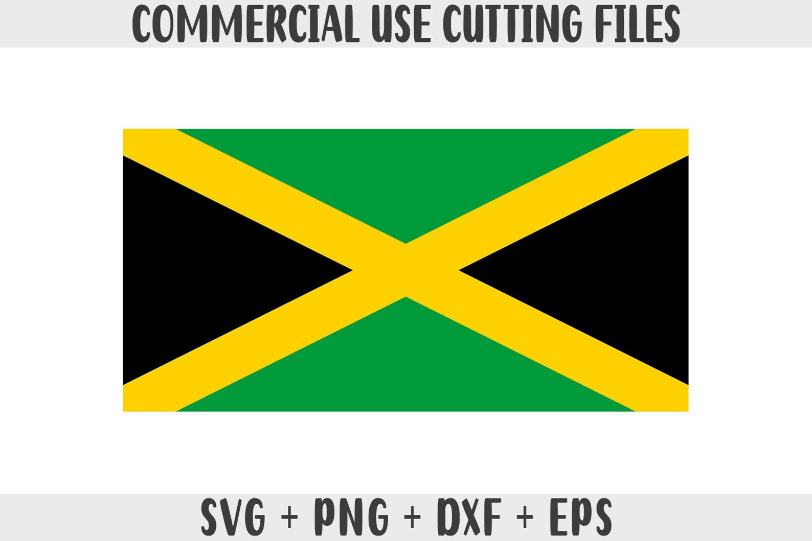 Jamaica Flag SVG Original Colors Jamaica Flag Png Commercial - Etsy