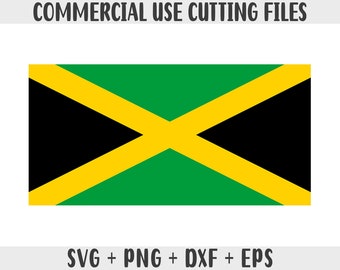 Jamaica Flag SVG: Original Colors, Print-on-Demand (Digital Files)