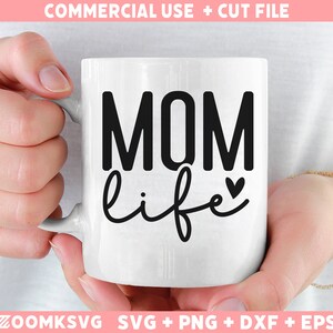 Vita da mamma Svg, Mamma Svg, mamma divertente Png, citazioni della mamma Svg, mamma che dice Svg, tazza della mamma Svg, maglietta della mamma Svg, file Cricut della mamma Svg Png Dxf