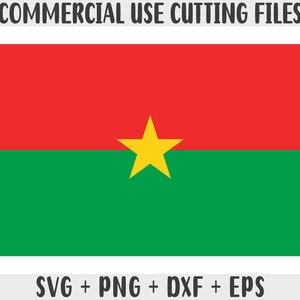 Burkina Faso Flagge SVG Originalfarben, Burkina Faso Flagge Png, kommerzielle Nutzung für Print on Demand, Schnittdateien für Cricut, Schnittdateien Silhouette