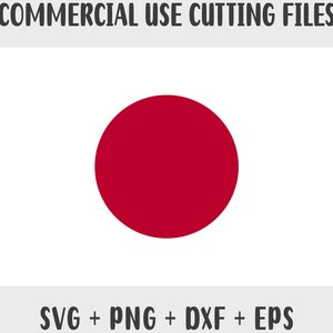 Japan Flagge SVG Originalfarben, Japan Flagge Png, kommerzielle Nutzung für Print on Demand, Schnittdateien für Cricut, Schnittdateien für Silhouette SVG
