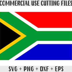 Südafrika Flagge SVG Originalfarben, Südafrika Flagge Png, kommerzielle Nutzung für Print on Demand, Schnittdateien für Cricut-Cut-Datei