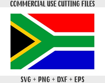 South Africa Flag SVG: Original Colors, Cricut Cut File (Digital Download)