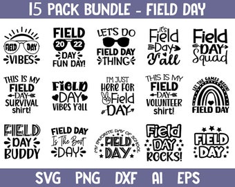 Field Day SVG Bundle 2025: Teacher Shirt Designs (Digital Files)