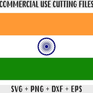 Indien Flagge SVG Originalfarben, Indien Flagge Png, kommerzielle Nutzung für Print on Demand, Schnittdateien für Cricut, Schnittdateien für Silhouette SVG