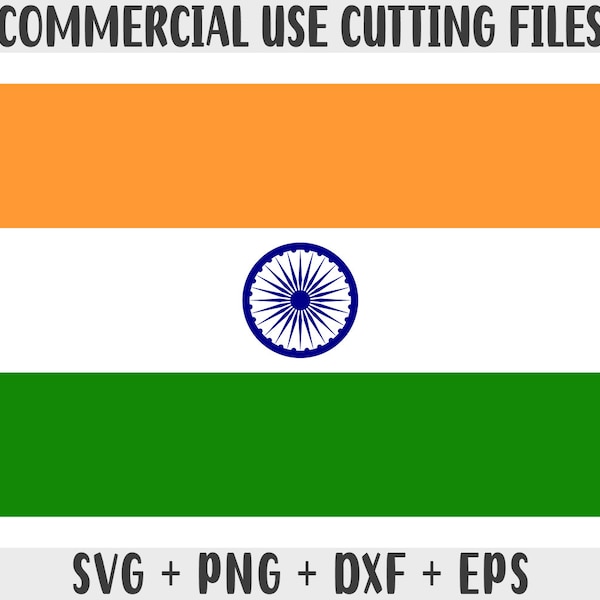India flag SVG Original colors, India Flag Png, Commercial use for print on demand, Cut files for Cricut, Cut files for silhouette SVG