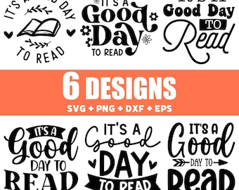 It's A Good Day To Read Svg-bundel: quotes van boekenliefhebbers (digitale download)
