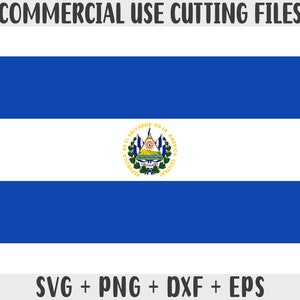 El Salvador Flagge SVG Originalfarben, El Salvador Flagge Png, kommerzielle Nutzung für Print on Demand Schnittdateien für Cricut Cut-Dateien für die Silhouette