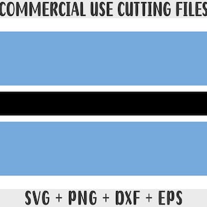 Botswana Flag SVG: Original Colors, Print-on-Demand (Digital Files)