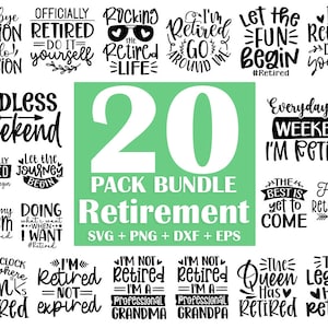 Ruhestands-Svg-Bundle, lustige Rentner-Svg, Ruhestands-Svg, Ruhestands-2024-Svg, Ruhestand-Spruch-Svg, Ruhestands-Geschenke-Svg für Cricut