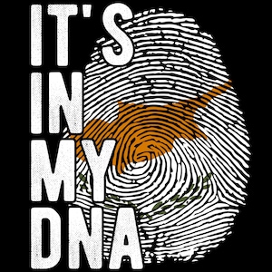 Cyprus Flag Fingerprint PNG: It&#39;s in my DNA Sublimation Design (Digital Download)