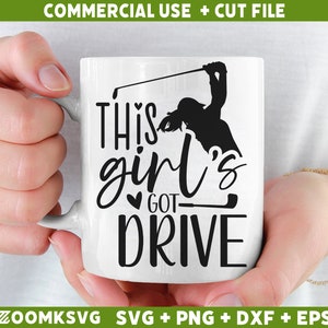 Esta chica tiene empuje Svg, Golf Svg, Golf divertido SVG, Taza de golf Svg, Camiseta de golf Svg, Citas de golf Svg, Deporte Svg, Golf Svg para láser